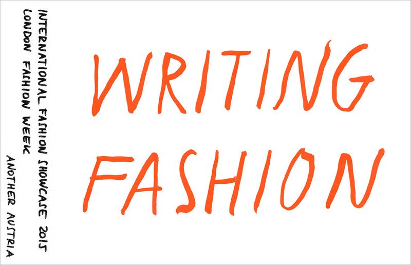 Another Austria 2015: Writing Fashion