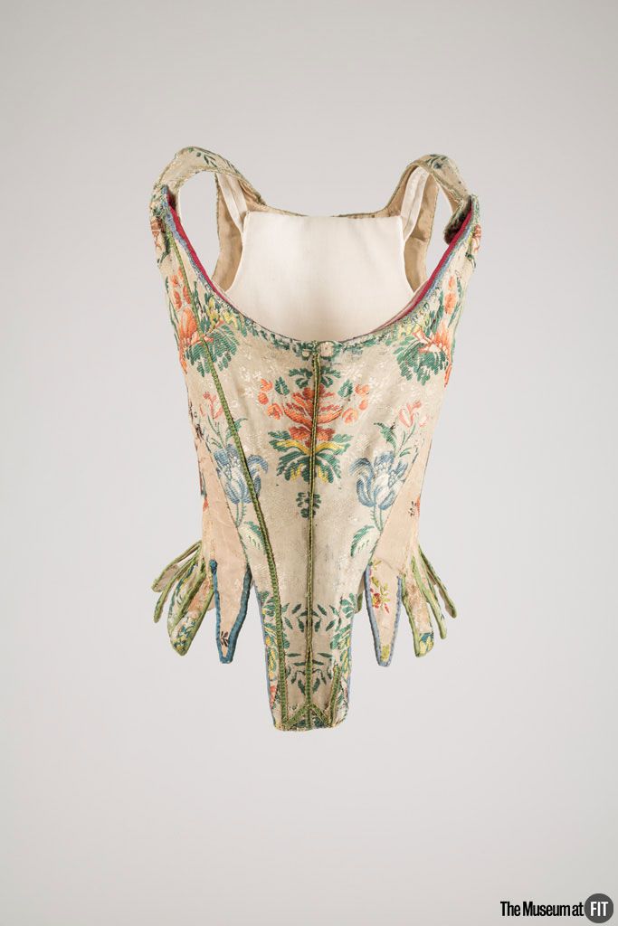Stays, Silk brocade, circa 1750, France. The Museum at FIT, 68.144.14, gift of Miss Adele Simpson. Photograph by Eileen Costa The Museum at FIT stays_fit.jpg