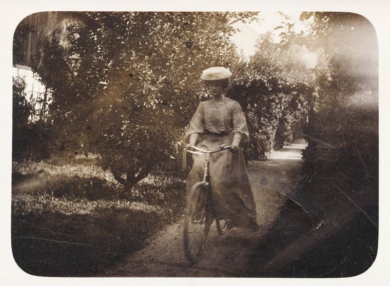 woman is cycling woman is cycling